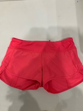 Lululemon Speed Up Lined Shorts Sunset - Size 6